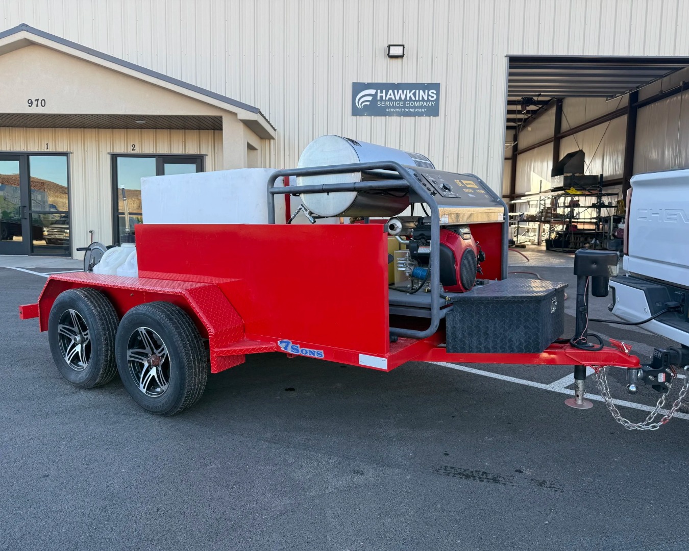 Dual Axle Pressure Washing Trailer