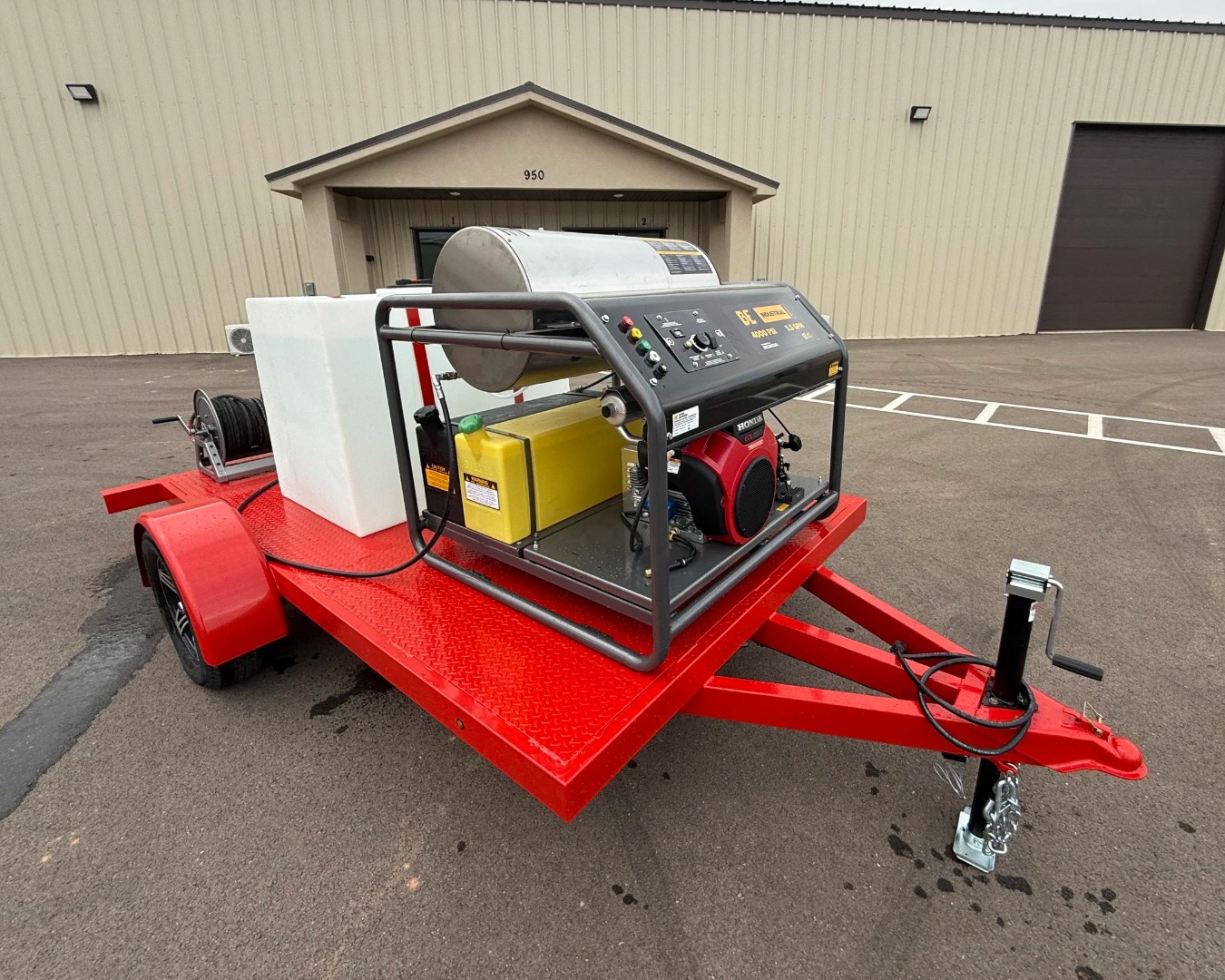 Single Axle Pressure Washing Trailer